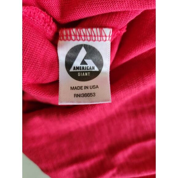 American Giant cotton Maxi t shirt dress sz M side slits USA made beach boho - Picture 5 of 7